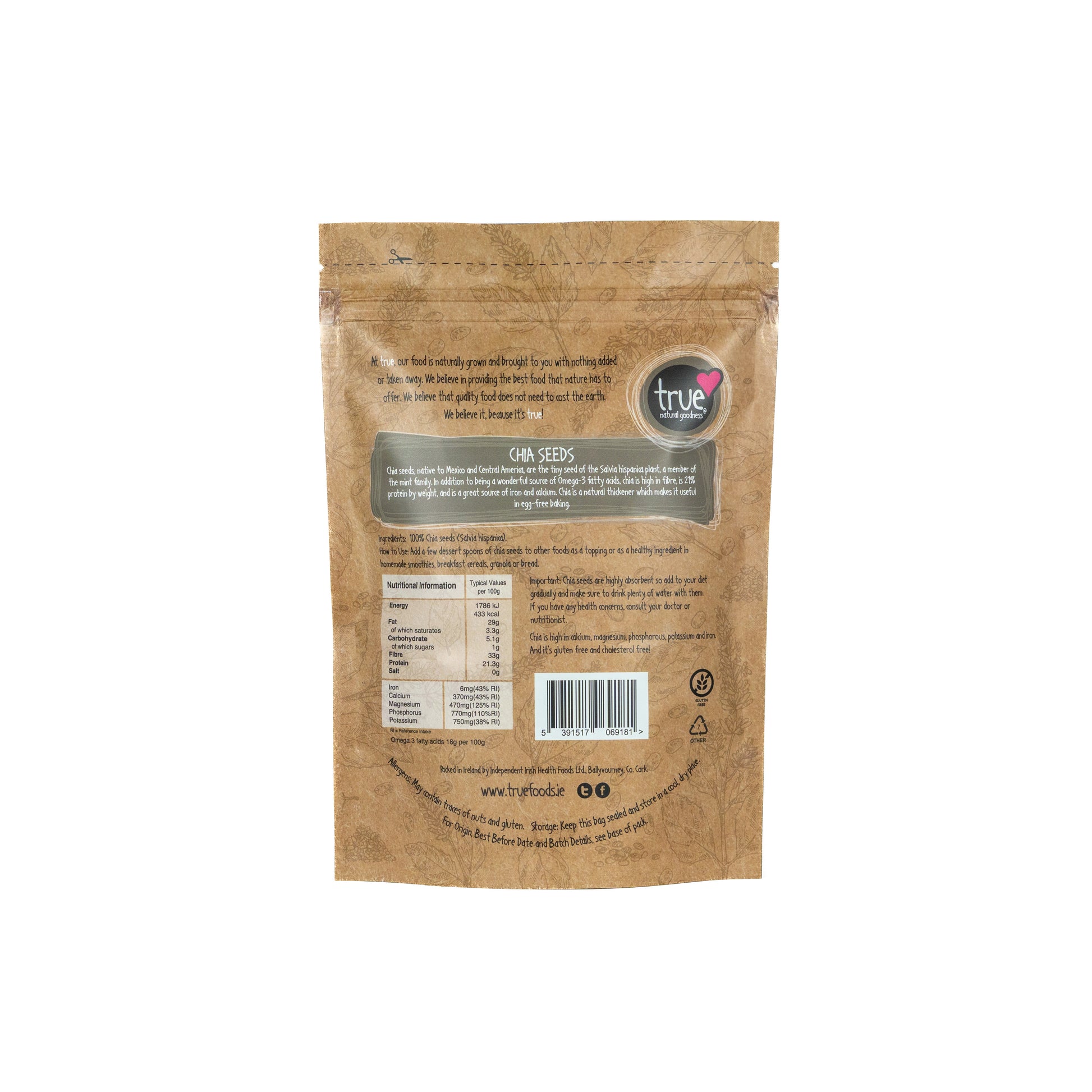 Chia Seeds 37387B Sgl-500g / 7.34 / 1x500g