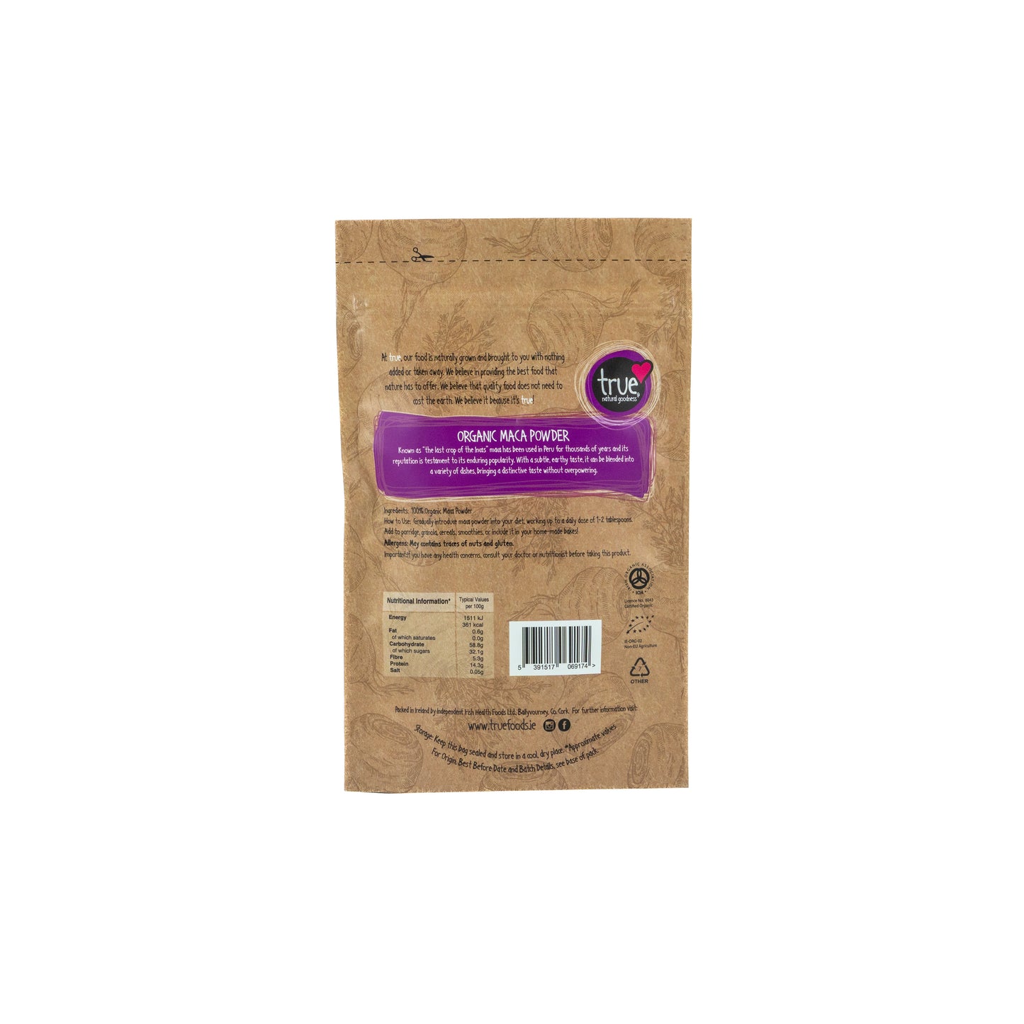 Maca Powder (Org) 37388A Sgl-250g / 6.2 / 1x250g