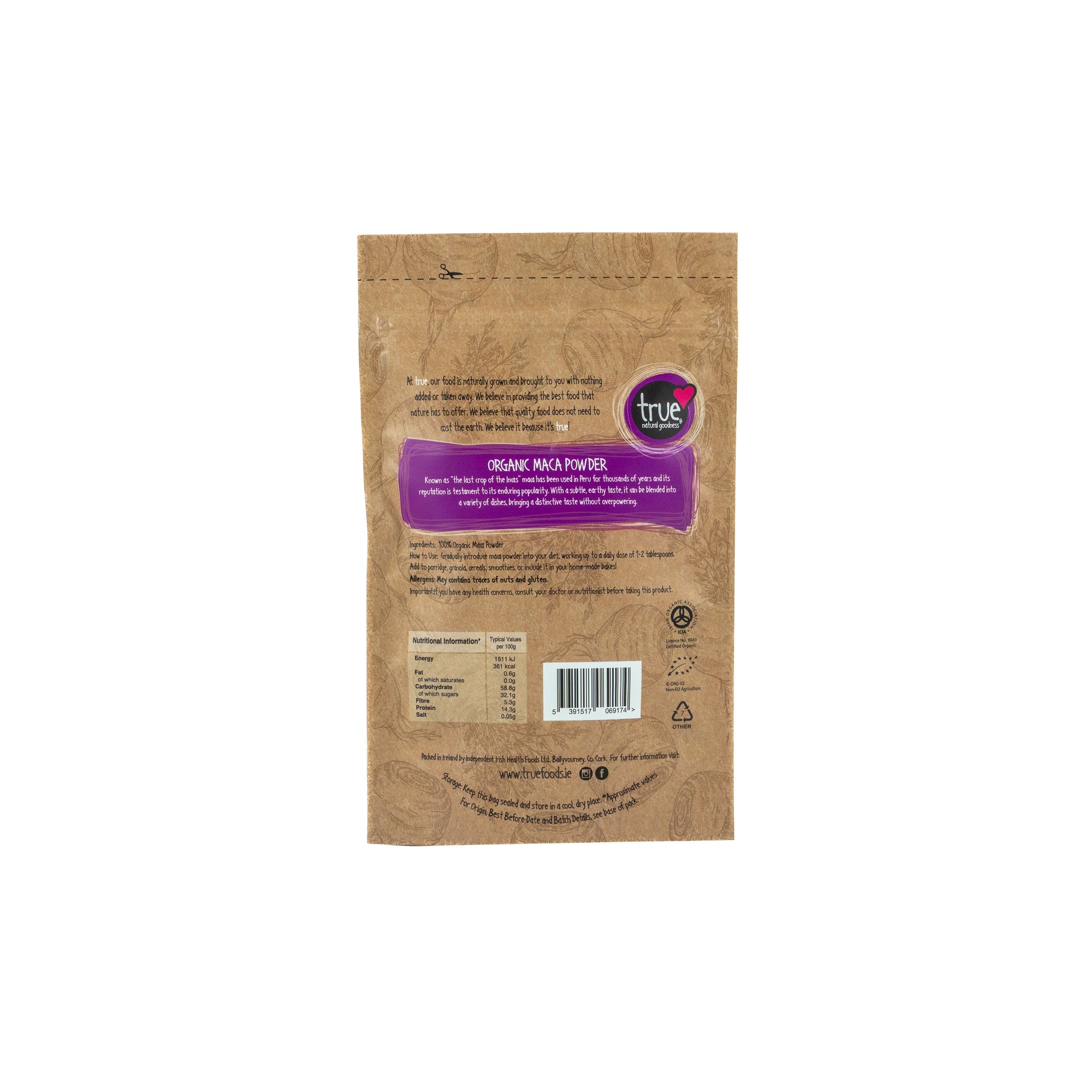 Maca Powder (Org) 37388A Sgl-250g / 6.2 / 1x250g