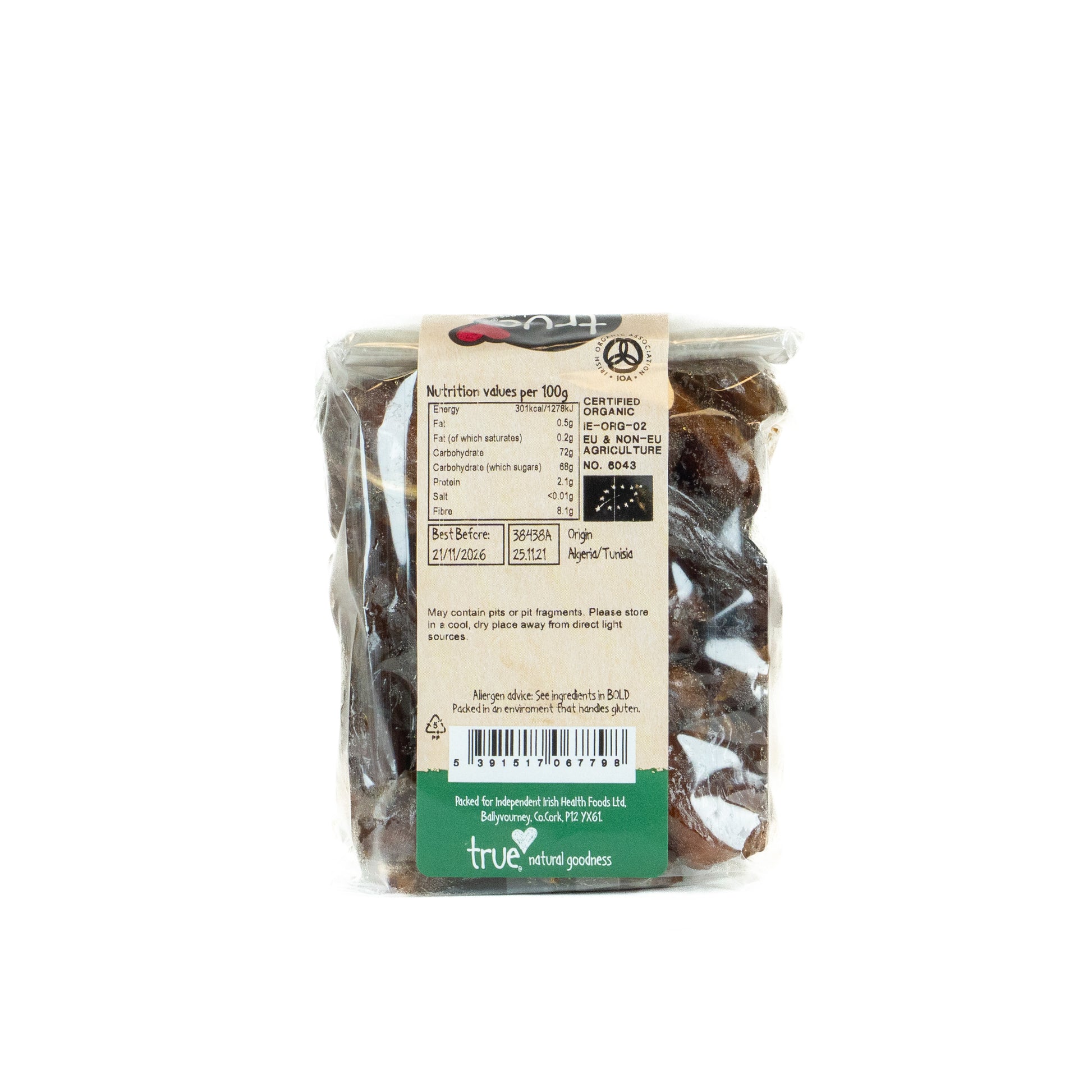 Dates (Org) 38438A Outer-6x500g / 5.53 / 6x500g