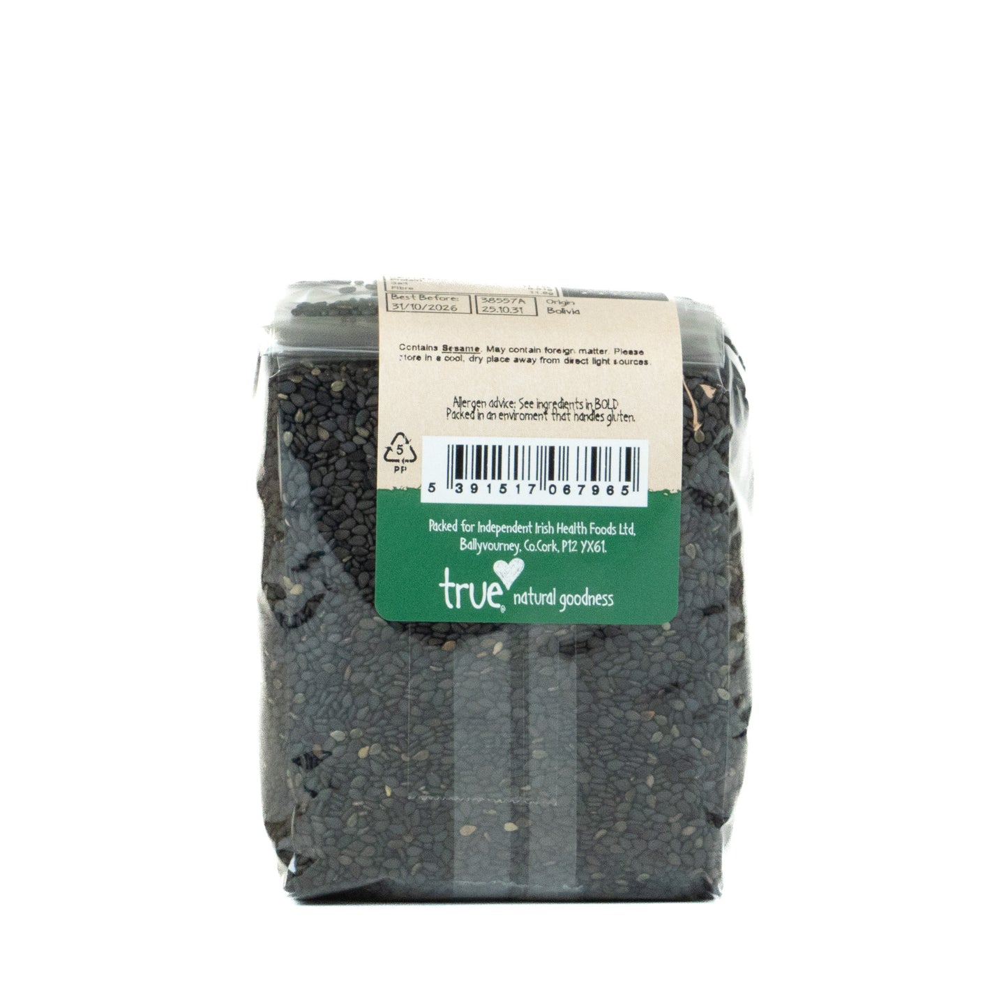 Black Sesame Seeds (Org) 38557A Outer-6x250g / 3.51 / 6x250g