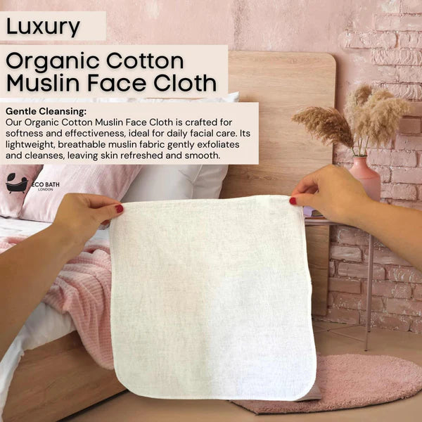 Cotton Muslin Face Cloth (Org) 45262A
