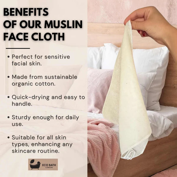 Cotton Muslin Face Cloth (Org) 45262A