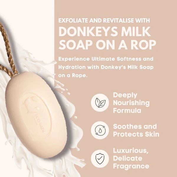 Soap on Rope Donkeys Milk 45266B