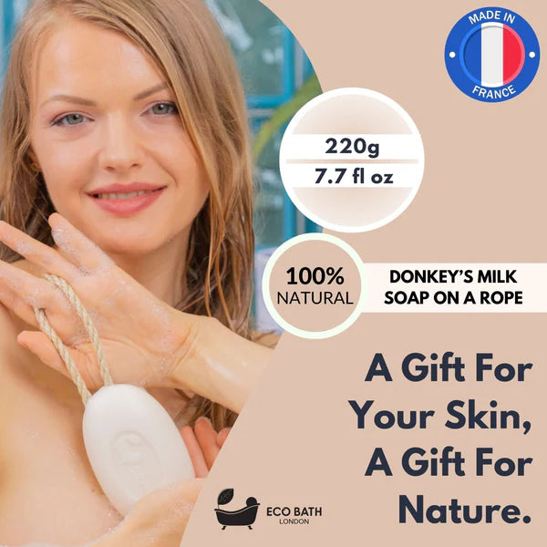 Soap on Rope Donkeys Milk 45266B