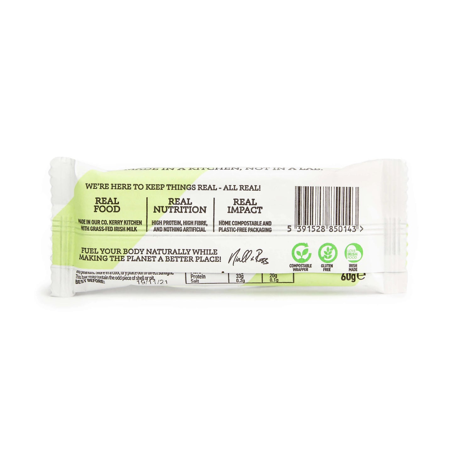 Cashew Cookie Dough Bar PLASTIC FREE 46281B