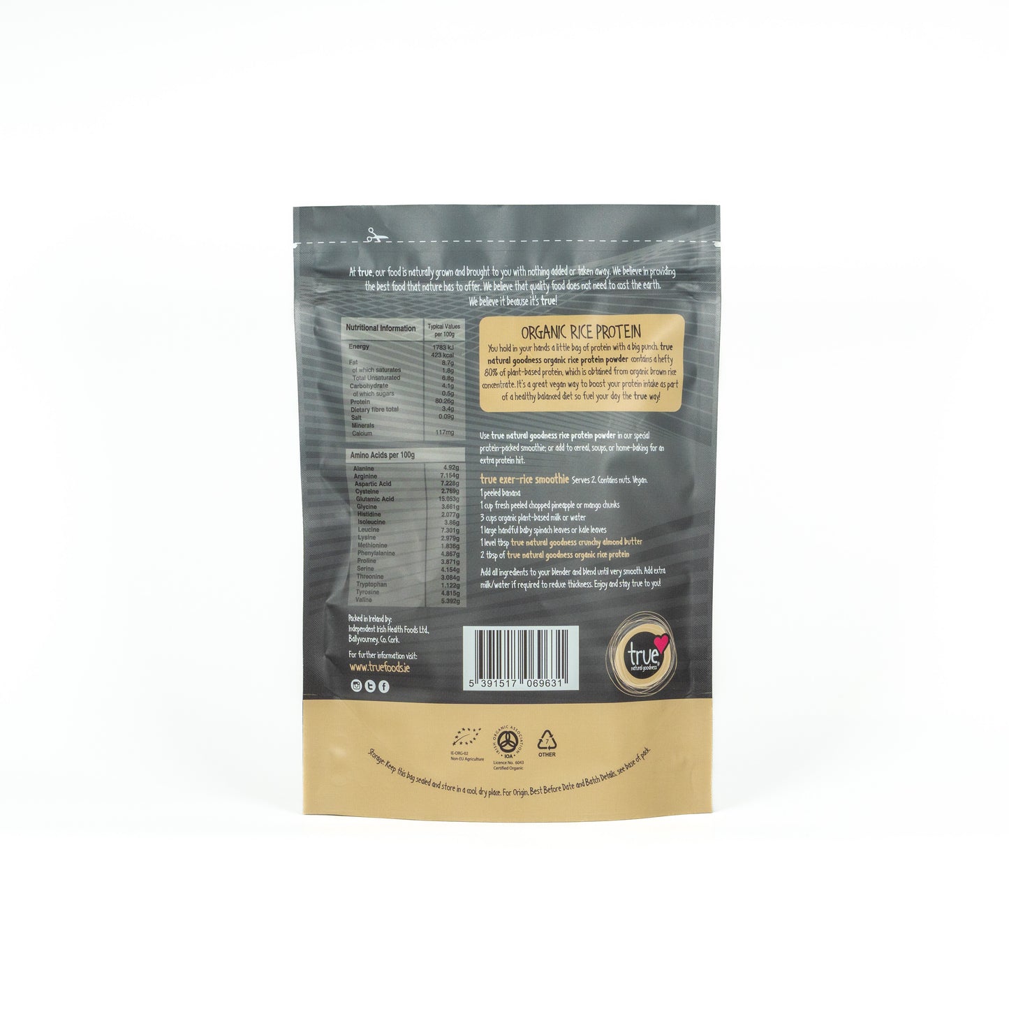 Rice Protein (Org) 46574A Sgl-250g / 8.09 / 1x250g