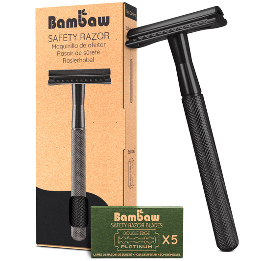 Metal Safety Razor - Black 47041B