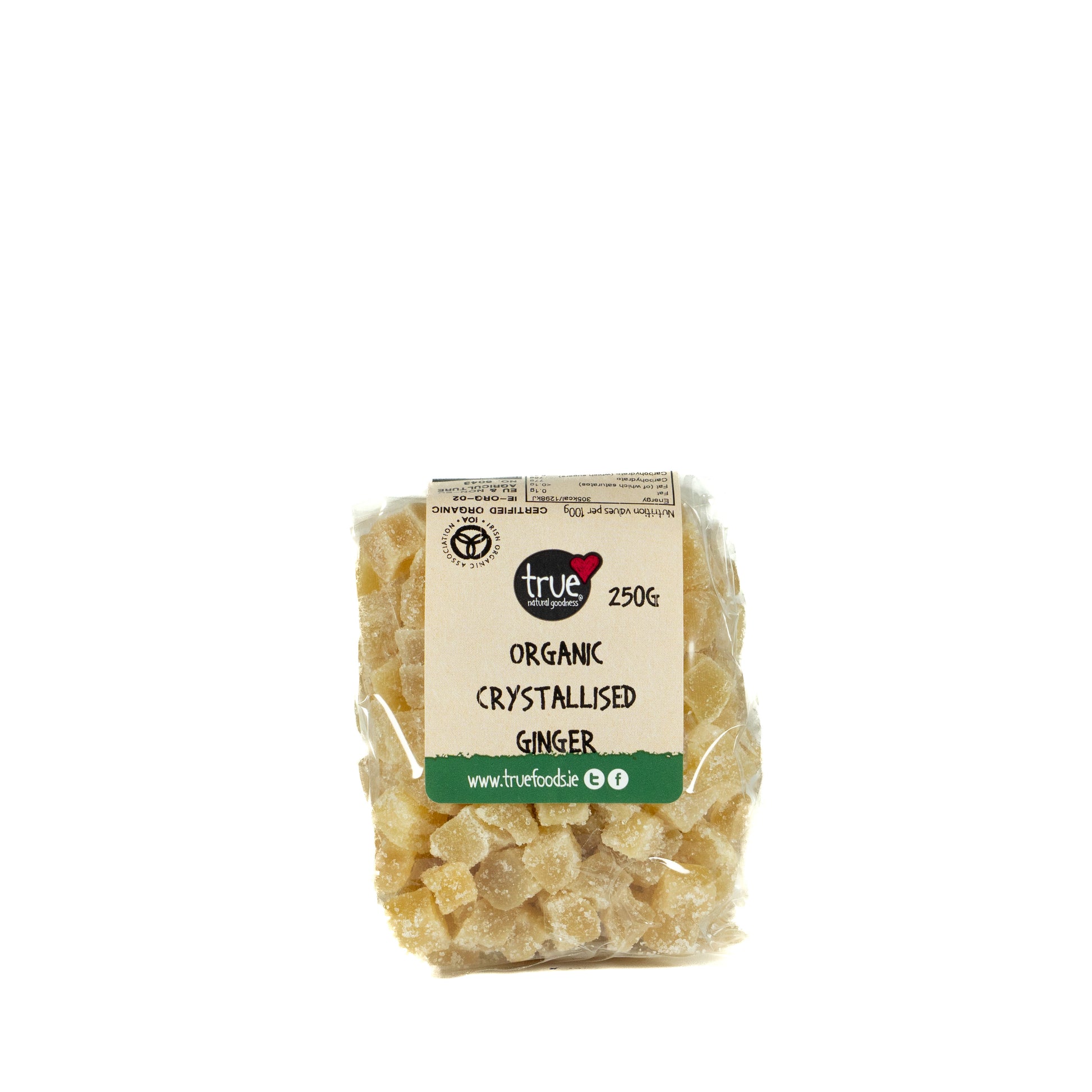 Ginger Crystallised (Org) 47410A Outer-6x250g / 5.91 / 6x250g