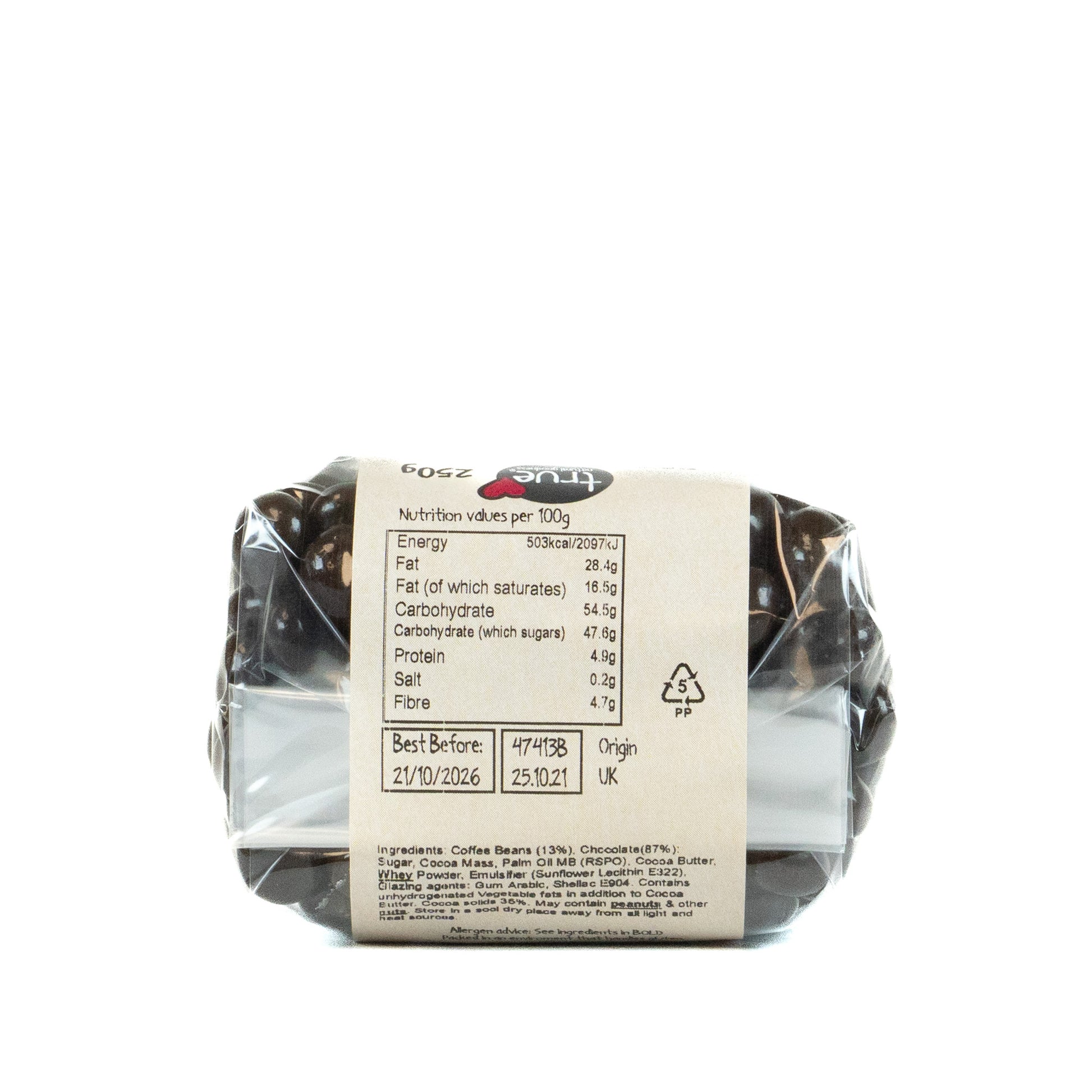 Dark Chocolate Coffee Beans 47413B Outer-6x250g / 7.97 / 6x250g