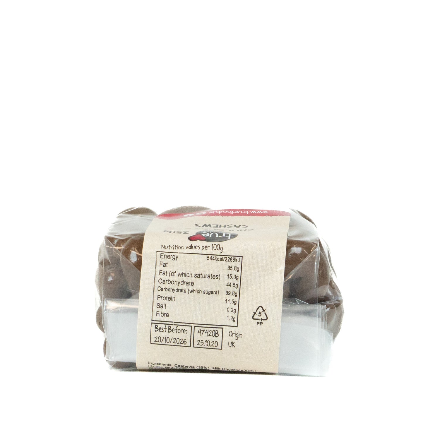 Chocolate Cashews 47420B Outer-6x250g / 7.72 / 6x250g
