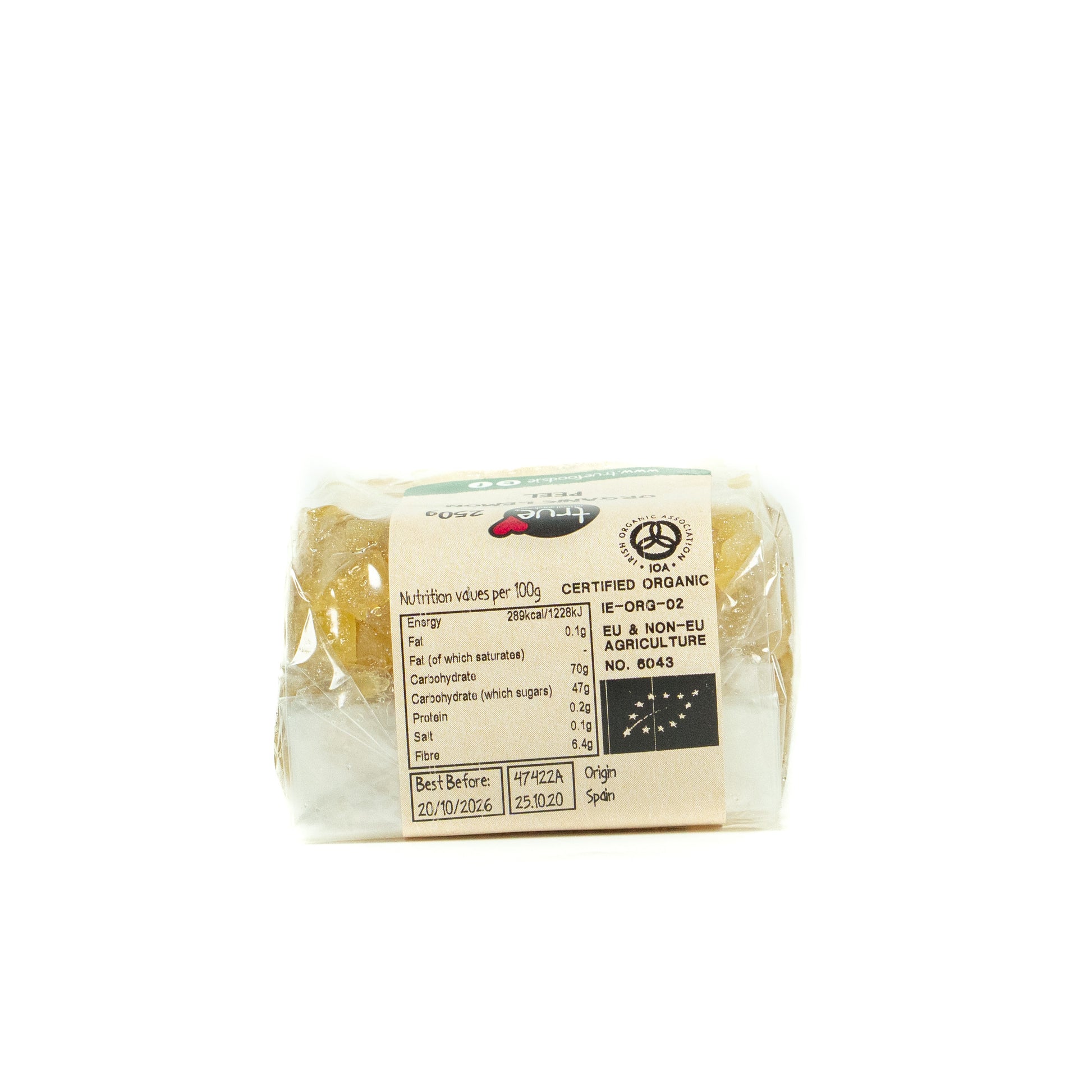 Lemon Peel (Org) 47422A Outer-6x250g / 5.65 / 6x250g