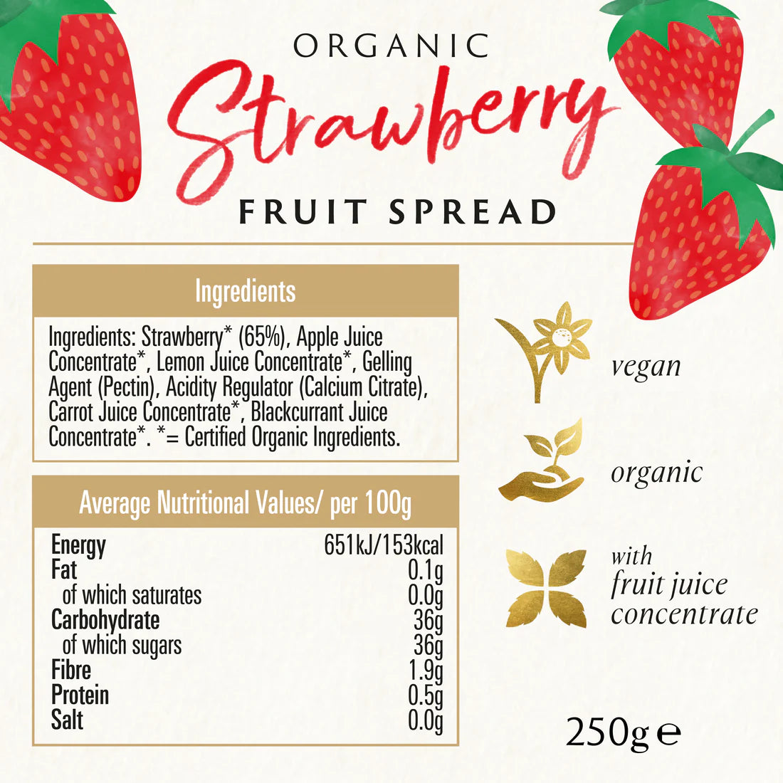 Strawberry Spread (Org) 48656A