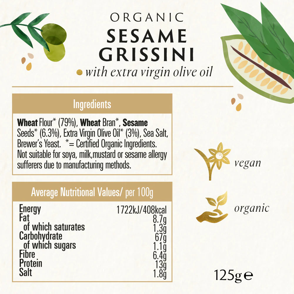 Sesame Grissini Italian Breadsticks  48937A