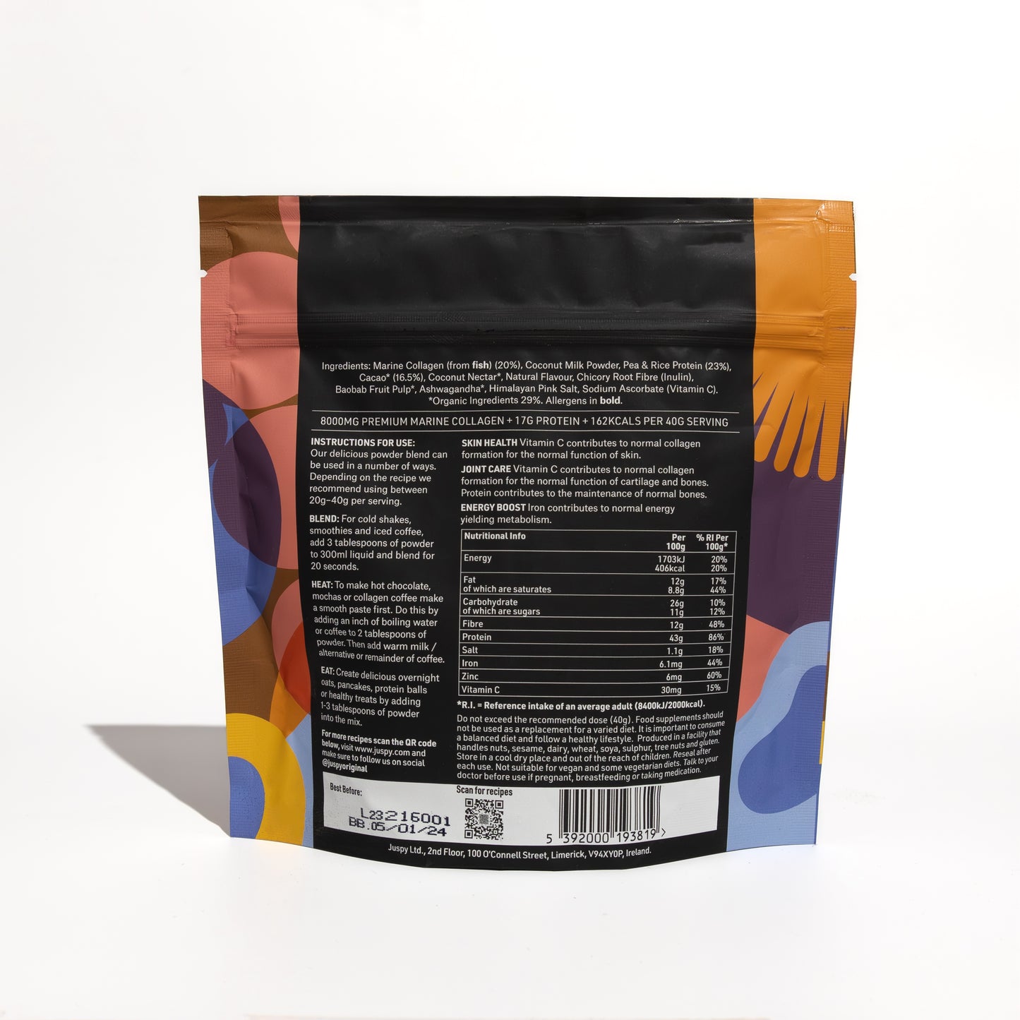 Collagen Protein Cacao Superfood Blend 49381B
