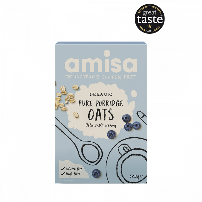 Pure Porridge Oats GF (Org)-(Amisa)