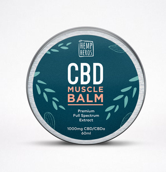 CBD+ Muscle Balm 1000mg-(Hemp Heros)