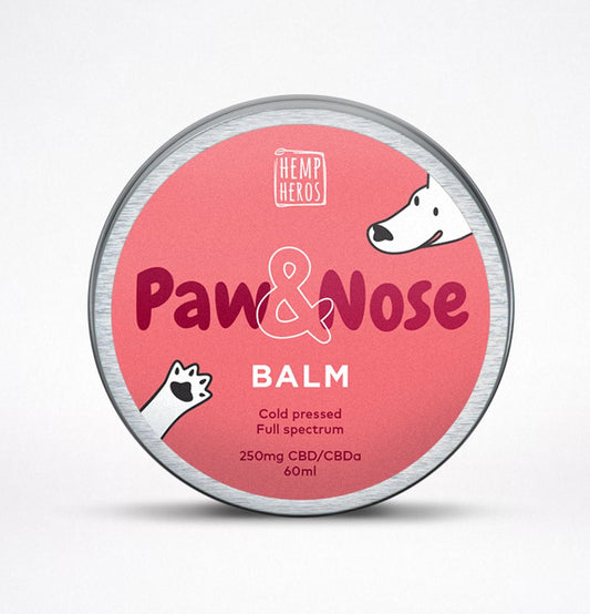 CBD+ Nose & Paw Balm 250mg-(Hemp Heros)