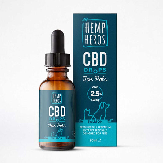 Small Paws CBD+ drops 500mg-(Hemp Heros)