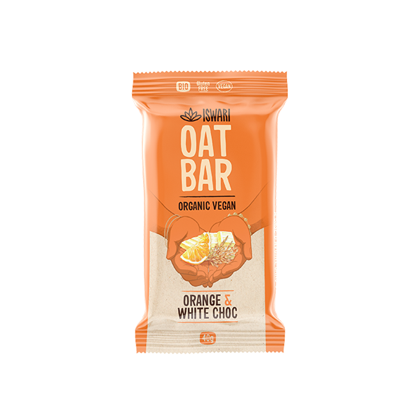 Orange & White Choc Oat Bar (Org) 49902A