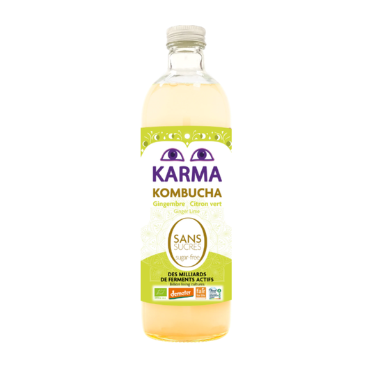 Ginger Lime Kombucha Zero Sugar (Org 49910A