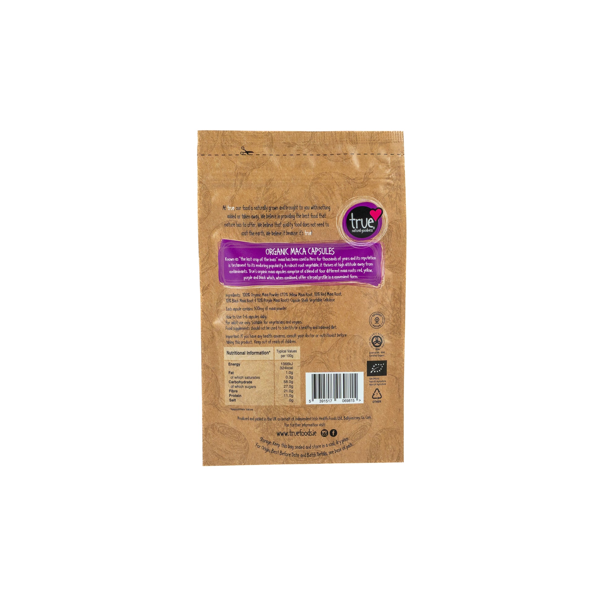 Maca Capsules (Org) 49980A Sgl-100Caps / 24.99 / 1x100Caps