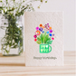 Happy Birthday Green Vase 50002B