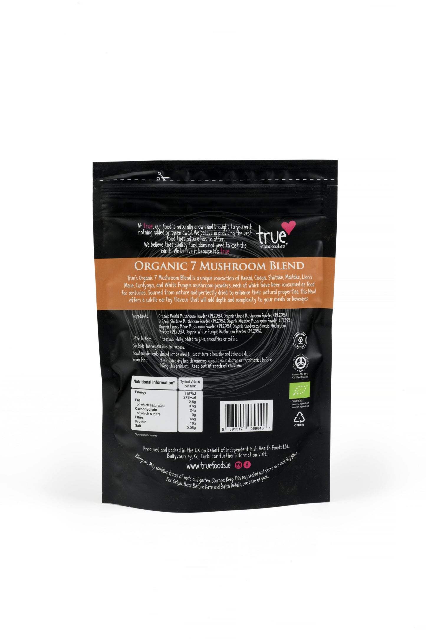 7 Mushroom Blend (Org) 50526A Sgl-150g / 24.00 / 1x150g