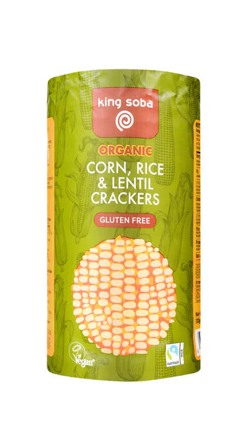 Corn, Rice and Lentil Crackers (Org) 50572A