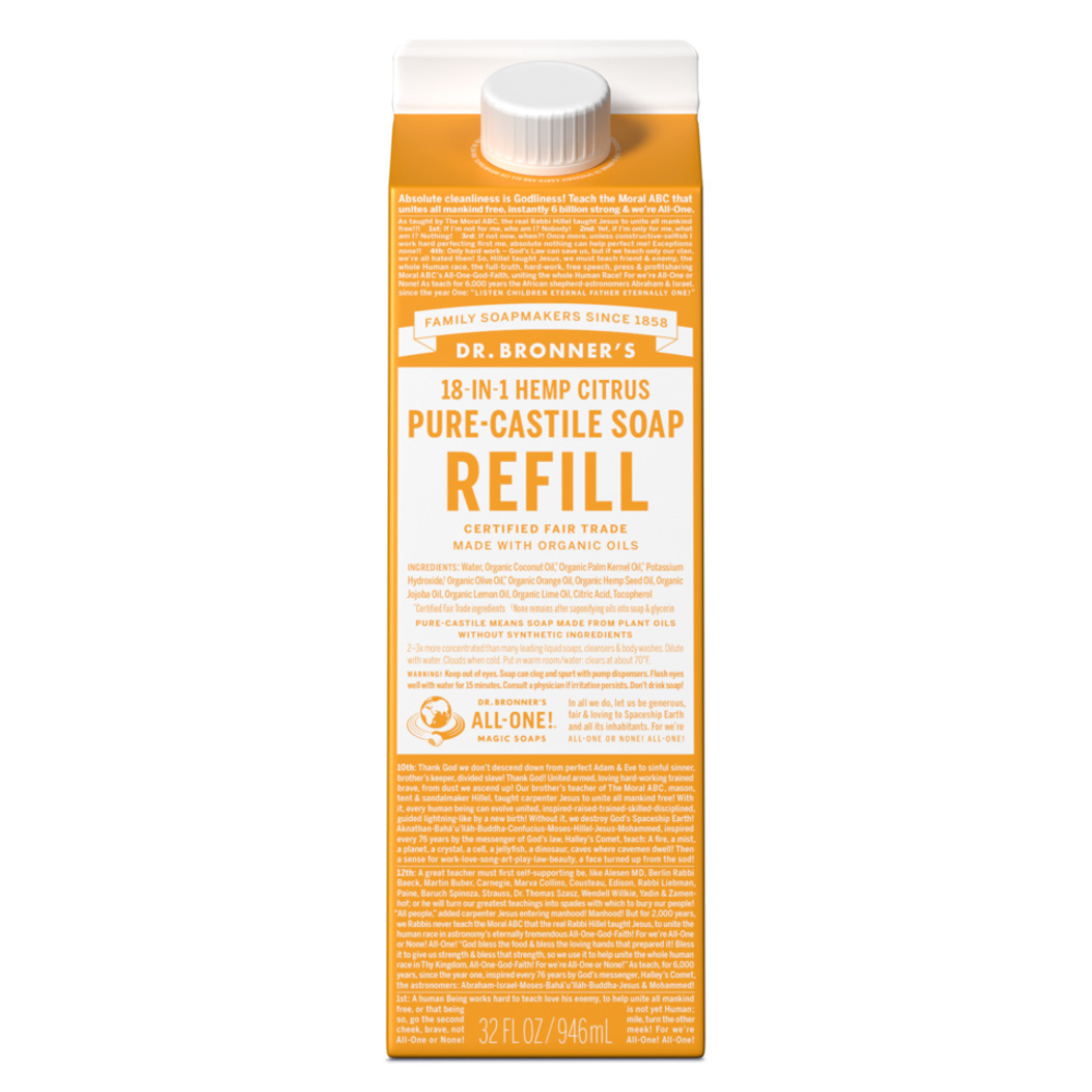 Citrus Castile Liquid Soap (Org) Refill 50576B