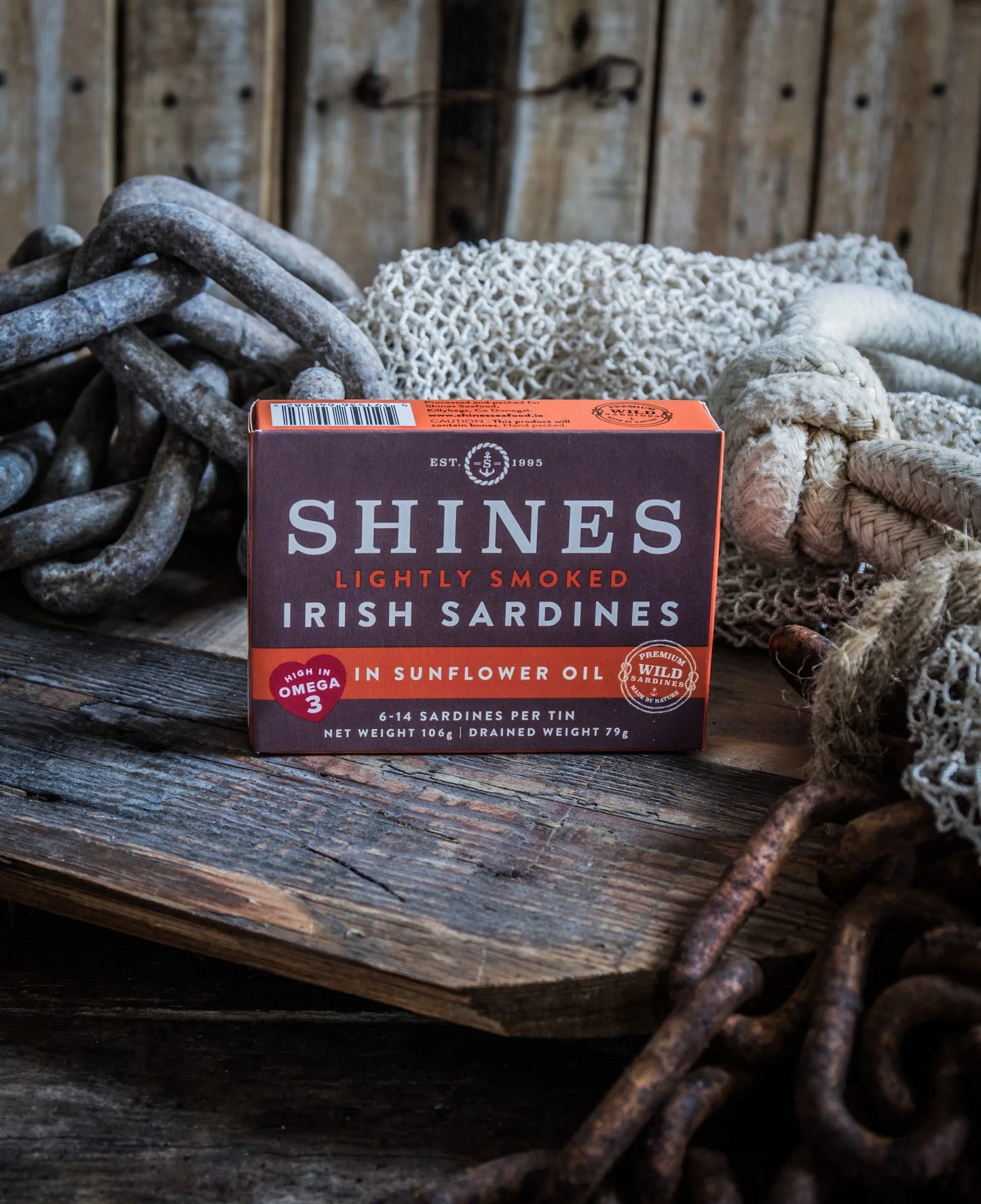 Lightly Smoked Wild Irish Sardines 50584B