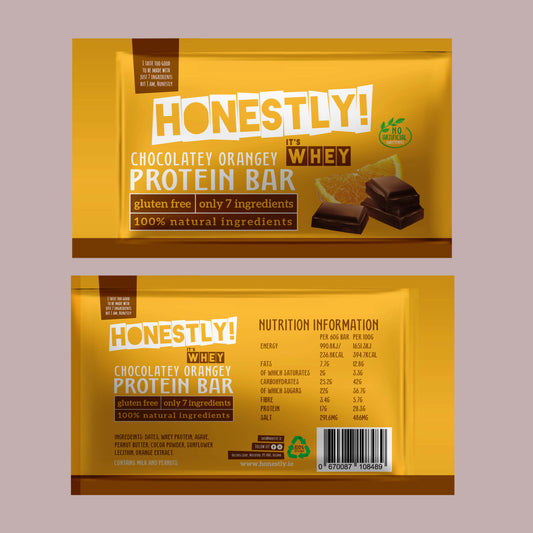 Choc Orange Whey Protein Bar 50800B