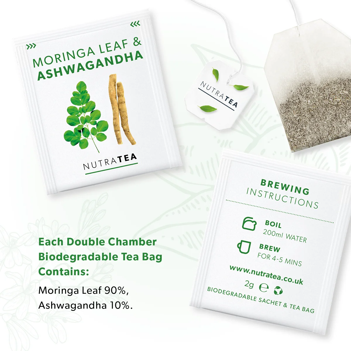 Moringa Leaf & Ashwagandha Tea 50932B