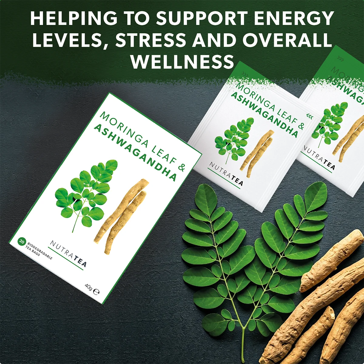 Moringa Leaf & Ashwagandha Tea 50932B
