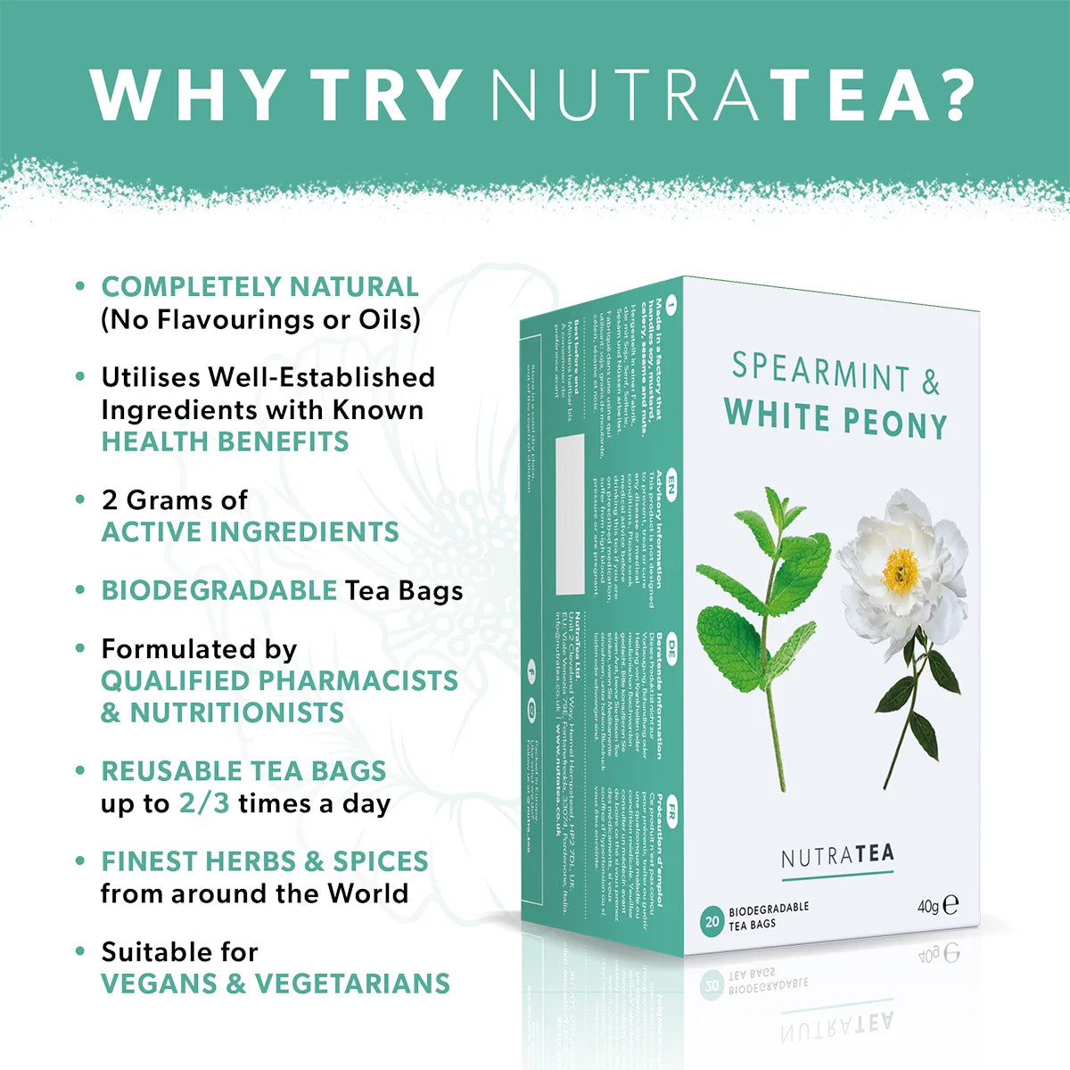 Spearmint & White Peony Tea 50934B