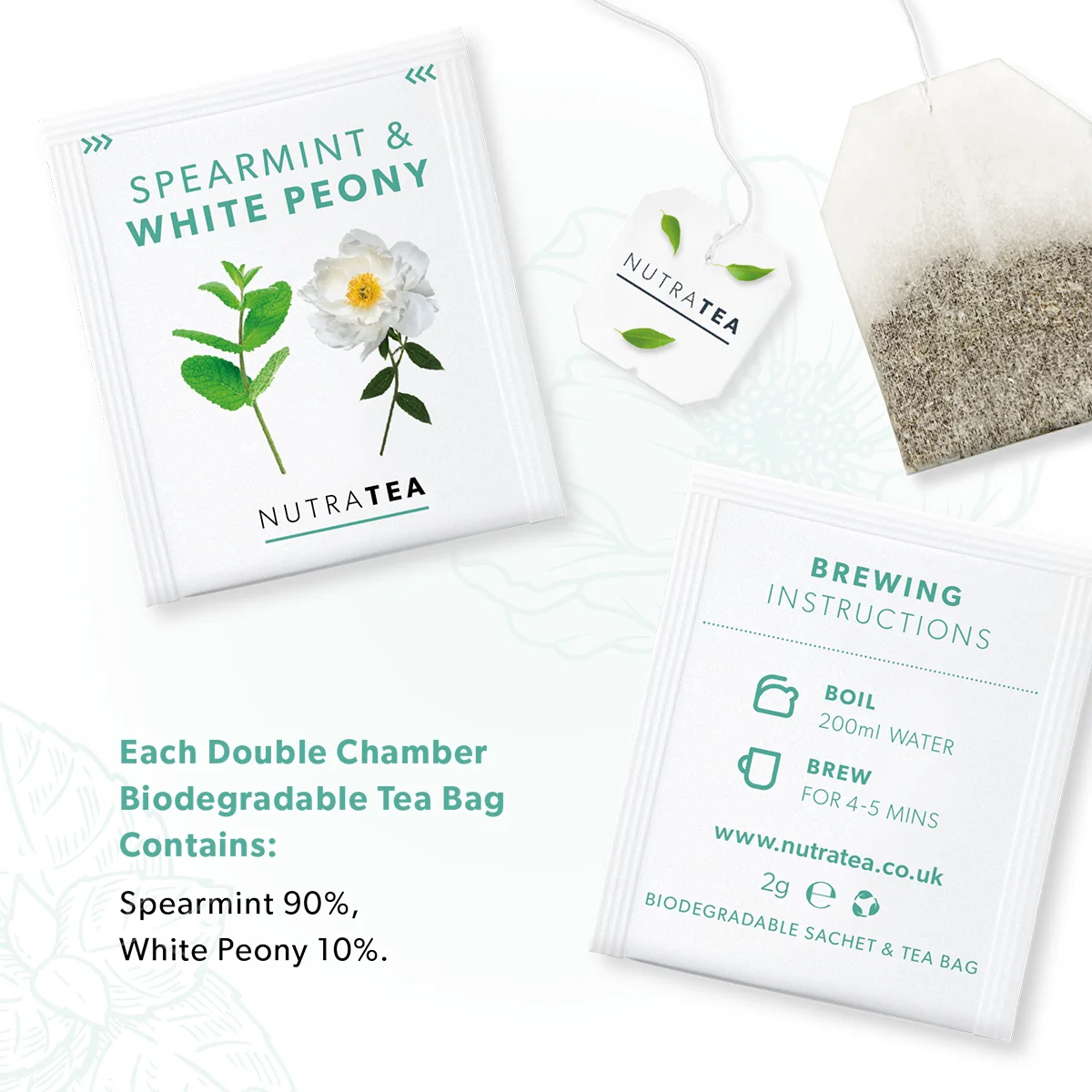 Spearmint & White Peony Tea 50934B