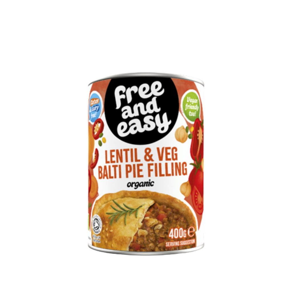 Lentil & Veg Balti Pie Filling (Org) 51904A