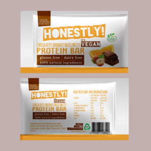 Choc Orange H'nut Protein Bar VEGAN 50802B