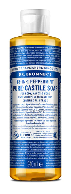 Peppermint Castile Liquid Soap (Org) 40270A