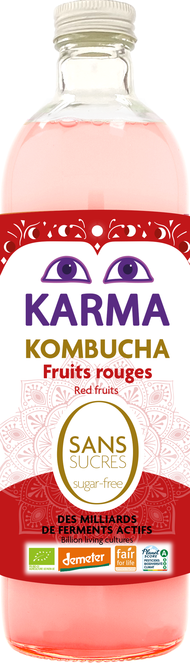 Red Fruits Kombucha Zero Sugar (Org) 49909A