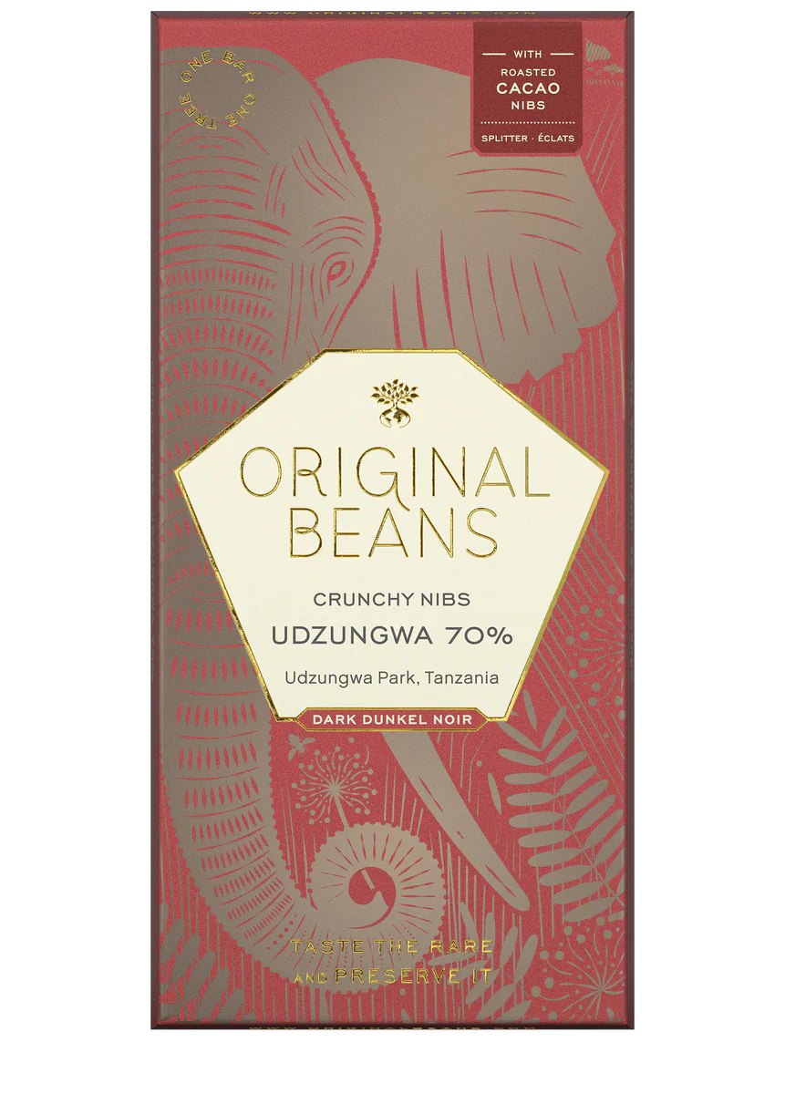 Cru Udzungwa 70%/Nibs, Tanzania (Org 42631A