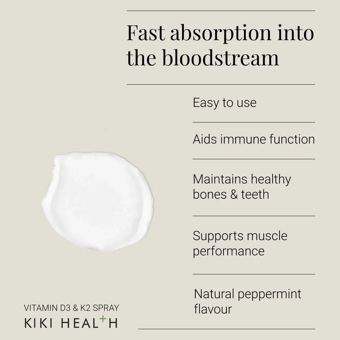 Vitamin D3 + K2 Oral Spray (Mint) 51480B