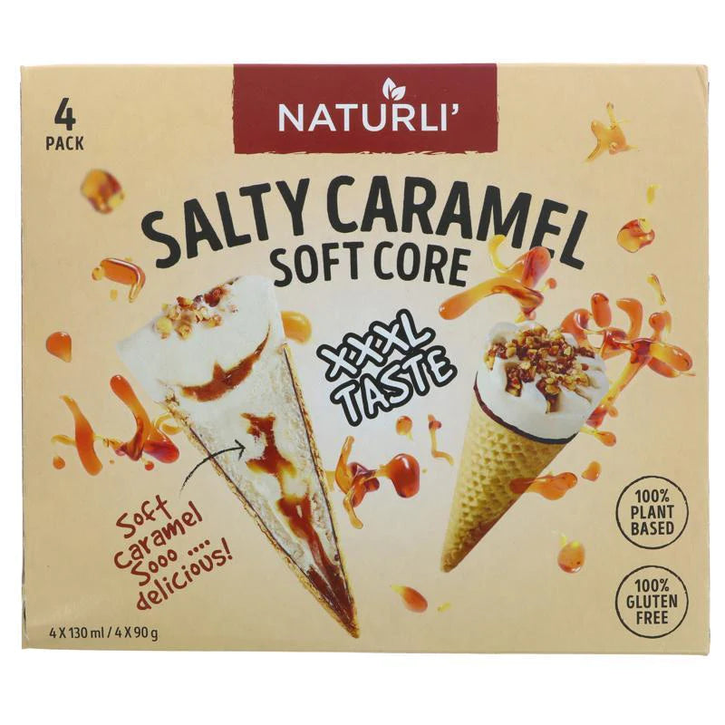 Salted Caramel Ice Cream Cones VEGAN 46867B