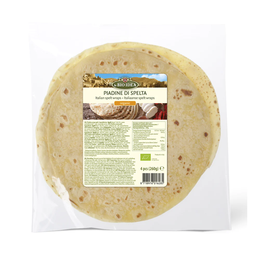 Piadine Spelt Wraps (Org) 41555A