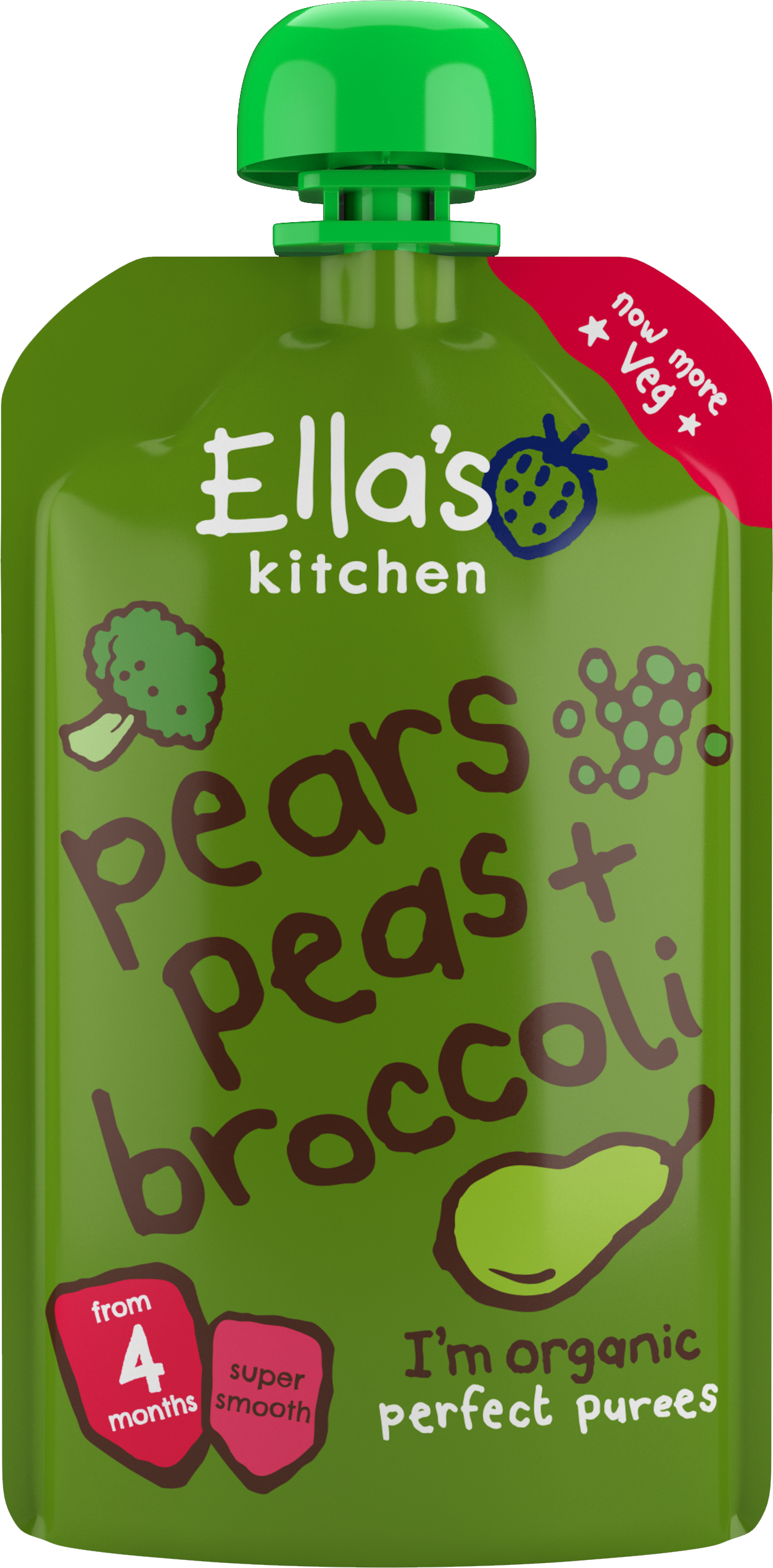 Broccoli, Pear & Pea Baby Food (Org) 13374A