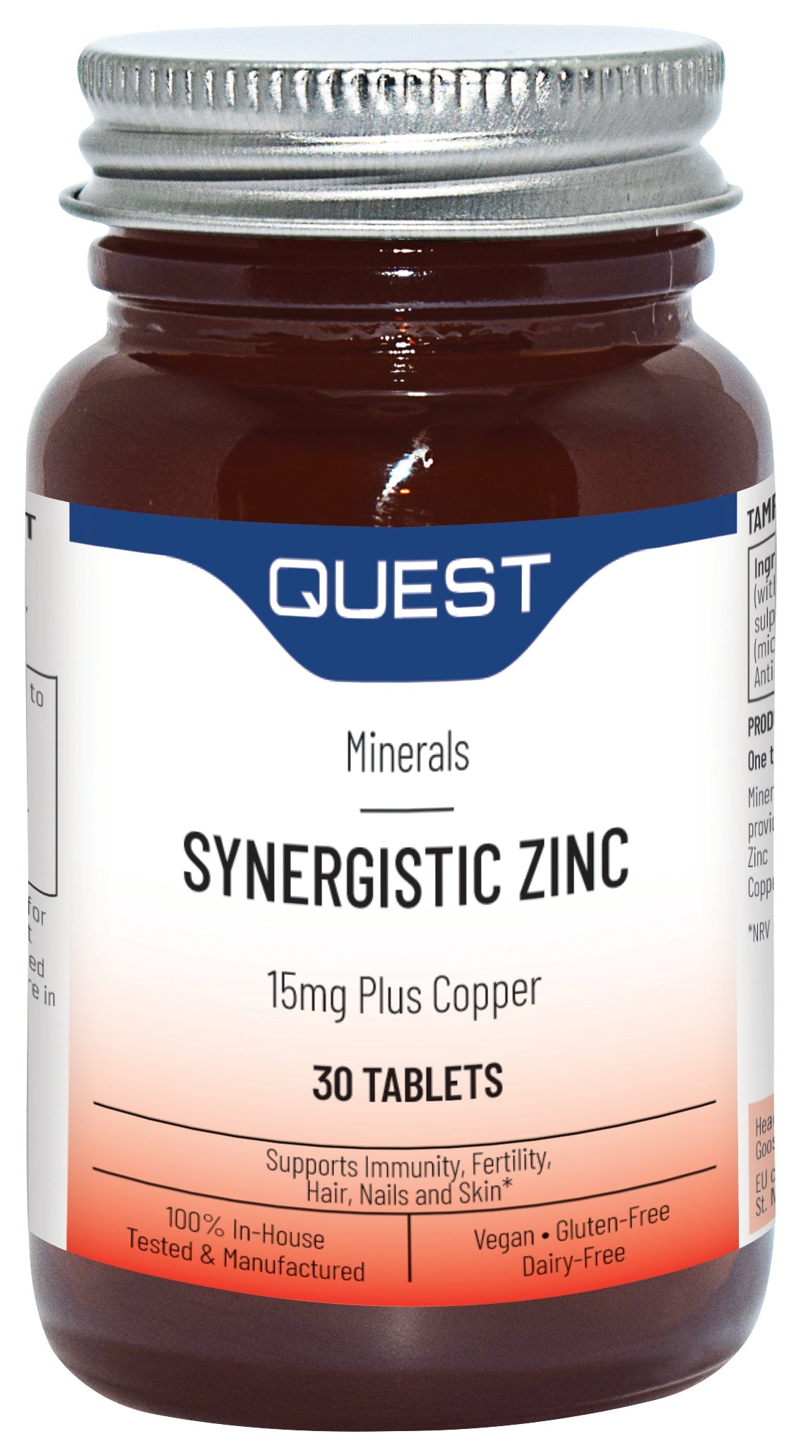 Synergistic Zinc 15mg 13755B Default Title / 1x30Tabs