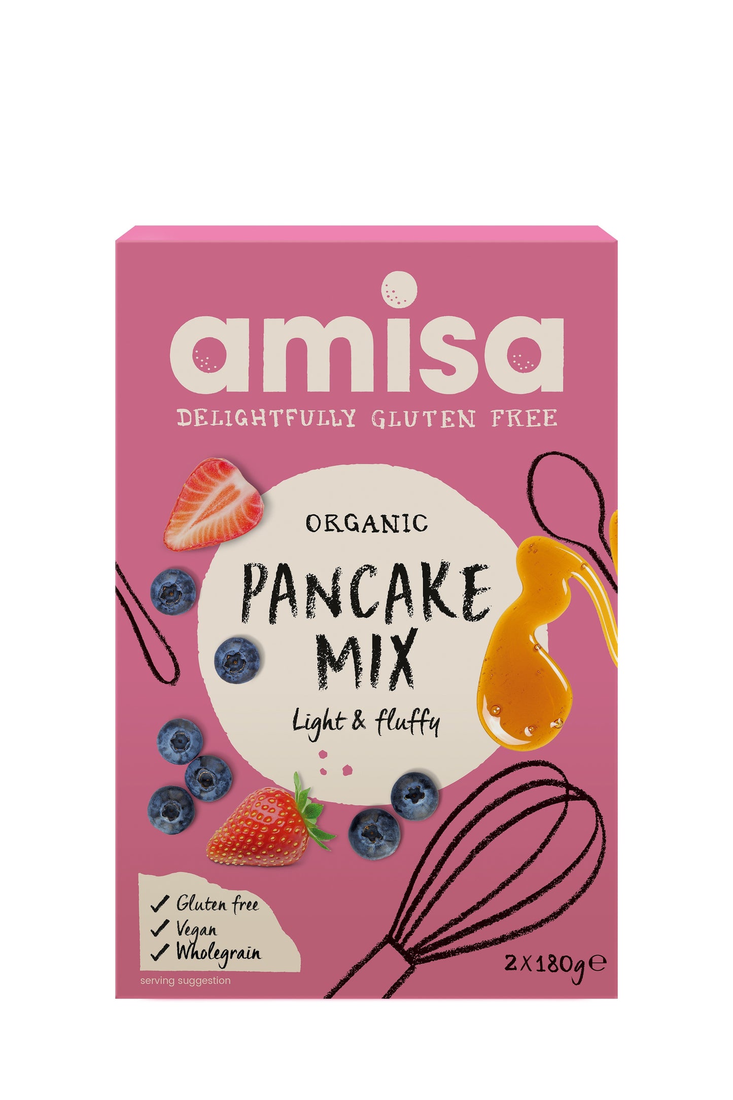 Amisa Pancake Mix 2 pk GF (Org) 31973B