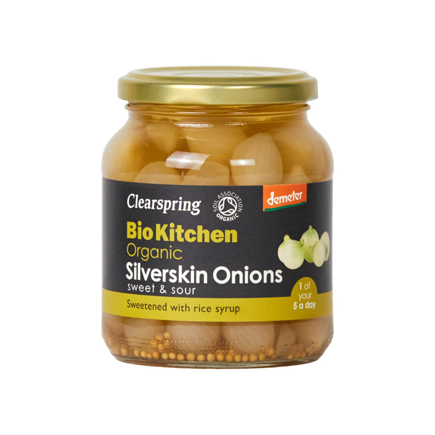 Silverskin Onions Sweet & Sour (Org) 38957A Default Title / 6x350g