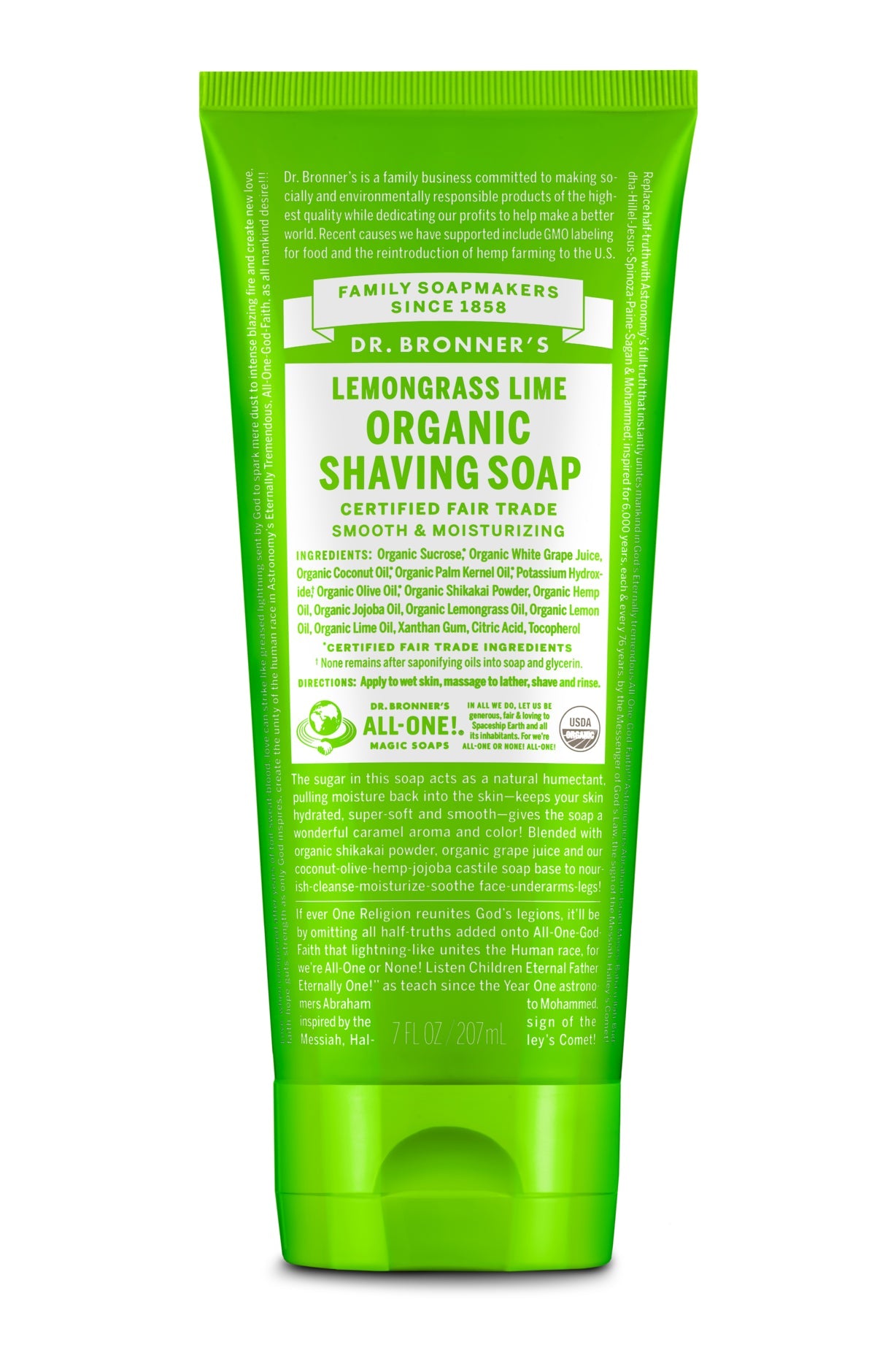 Lemongrass Lime Shaving Soap (Org) 40078A