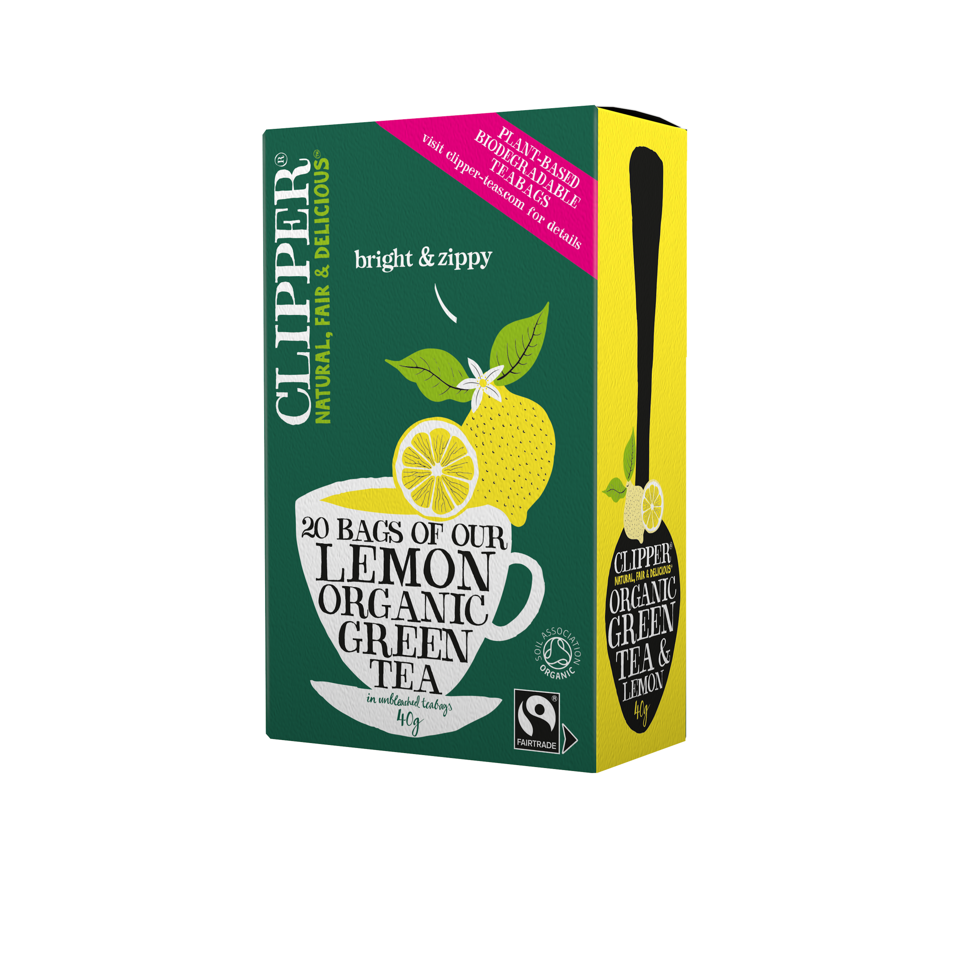 Green Tea with Lemon FT (Org) 40523A Default Title / Case-6x20Bags
